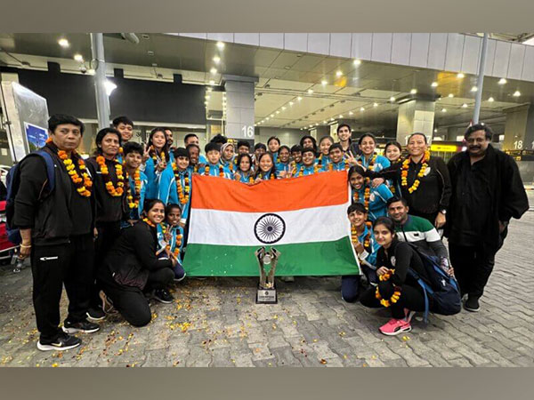Indian women's U19 football team receives warm welcome in Delhi following SAFF Championship win