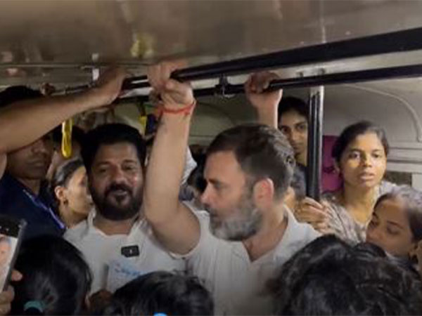 Rahul Gandhi, Telangana CM Revanth travel in state transport bus in Hyderabad
