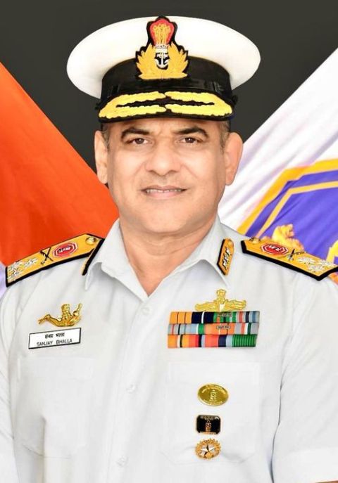 Vice Admiral Sanjay Bhalla Takes Charge as Chief of Personnel of Indian Navy
