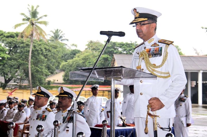 RAdm Puneet K Bahl reviews parade and awards ‘golden wings’ to passing out officers