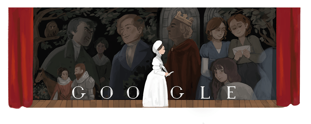 Google Doodle celebrates Joanna Baillie's 256th birthday
