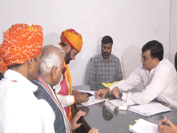 Haryana CM Nayab Singh Saini Files Nomination Amid Party Gatherings