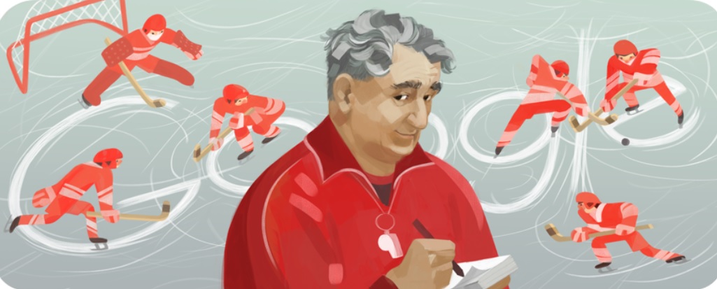 Anatoly Tarasov: Google pays tribute to Russian ice hockey player with sporty doodle