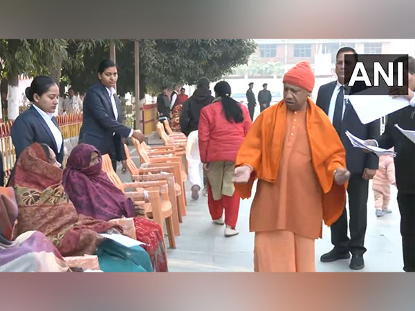 CM Yogi Adityanath holds 'Janta Darshan' at Gorakhnath Temple