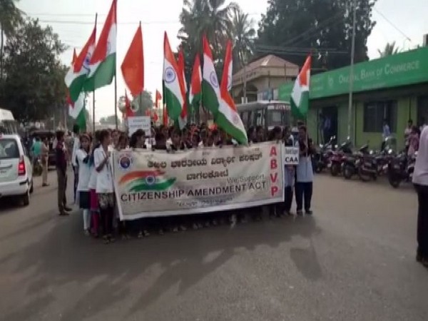 Hundreds of students participate in pro-CAA march in Karnataka