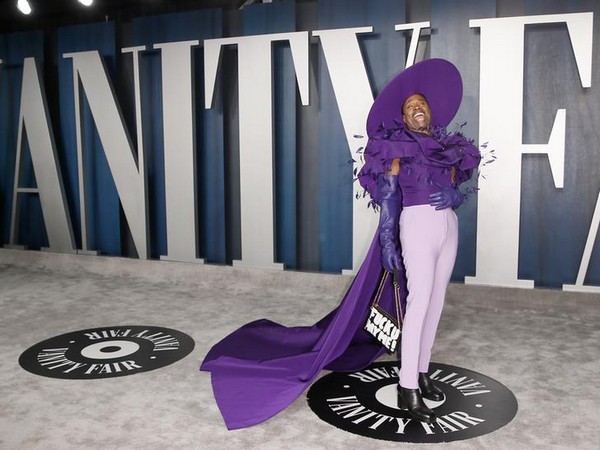Billy Porter sets Oscar after-party on fire with flowy purple outfit