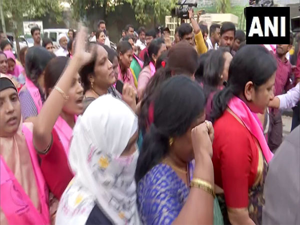 BRS workers, Hyderabad mayor protest against Telangana BJP chief for derogatory comments against K Kavitha