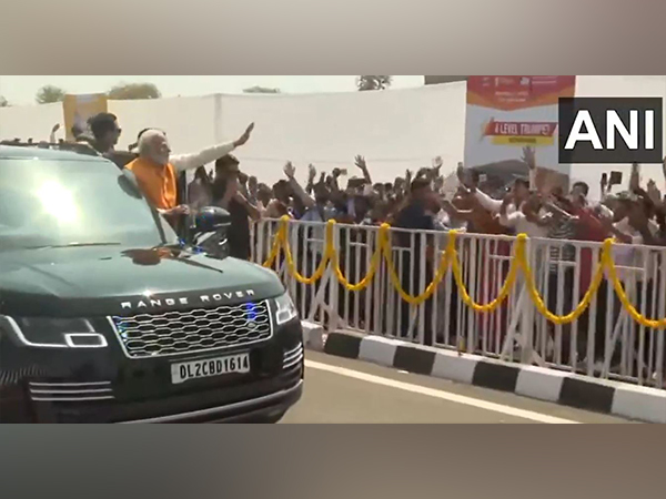 PM Modi holds roadshow in Gurugram, to inaugurate 112 National Highway projects