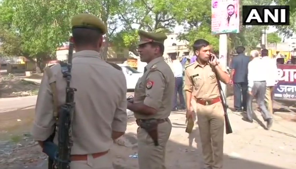 India police patrol ahead of construction of temple on bitterly contested site
