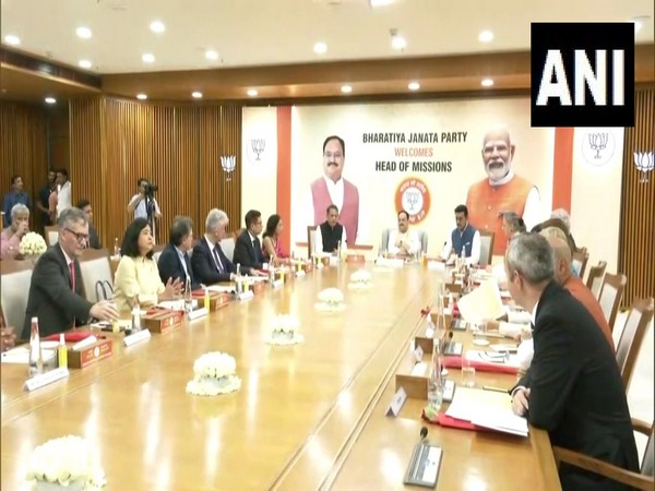 Heads of Missions from 13 countries interact with BJP chief JP Nadda