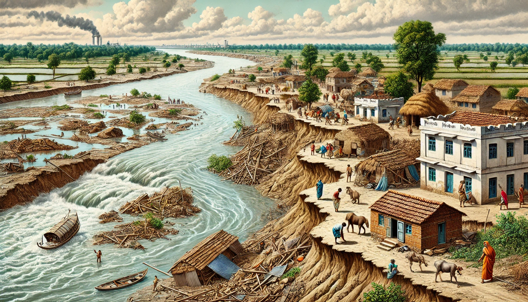 Riverbank Erosion and Social Vulnerability: A GIS-Based Study of the Ganga River