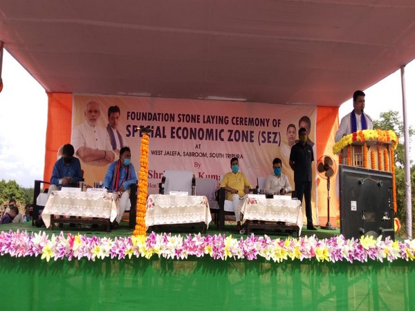 Tripura CM lays foundation stone for state's first Special Economic Zone in Sabroom