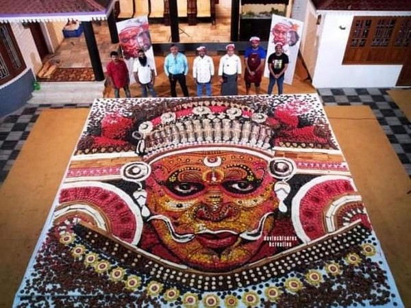 Kerala: Artist uses bakery products to create Theyyam art 