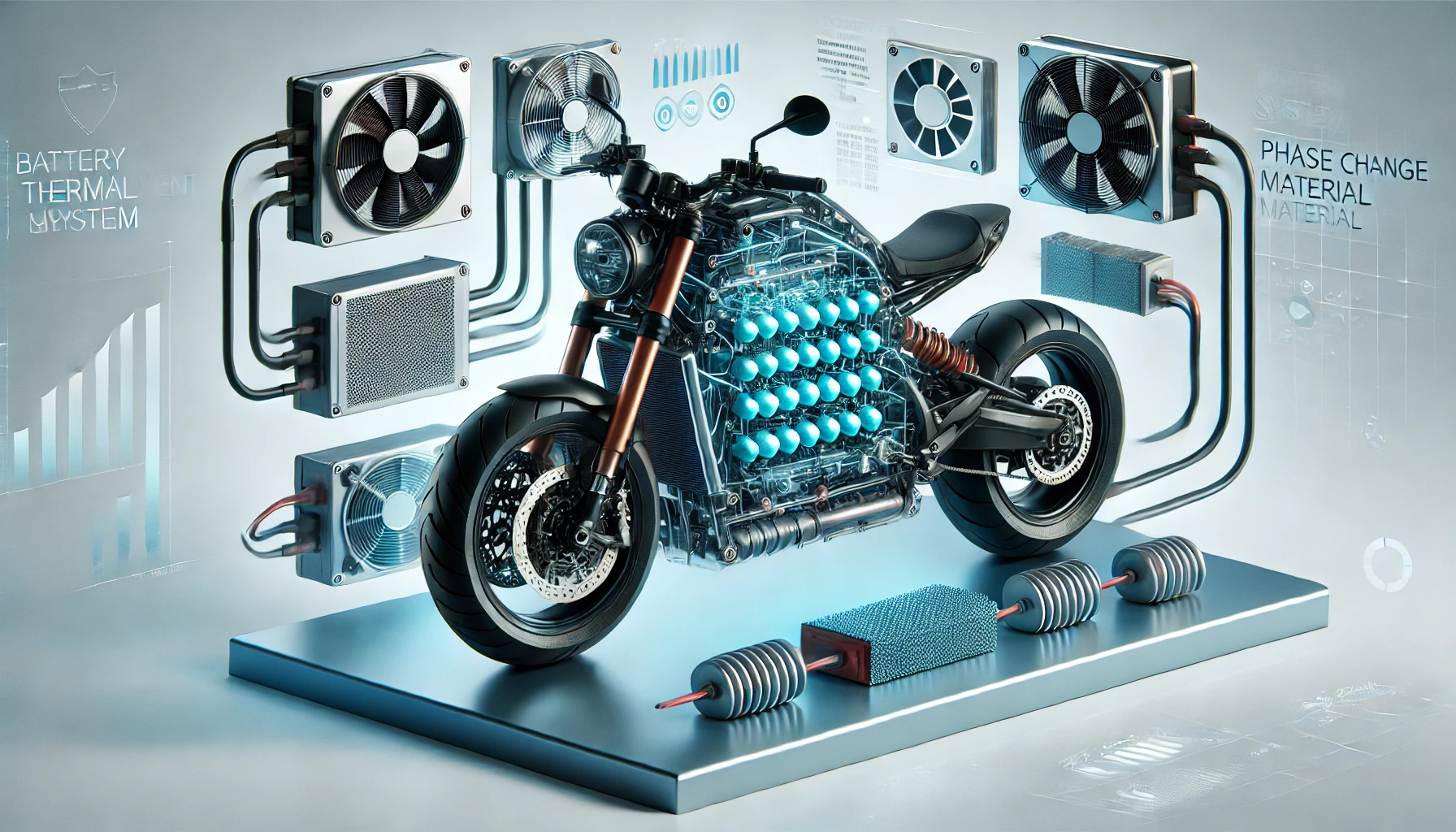 Machine Learning-Driven Solutions for Battery Temperature Control in Electric Motorcycles