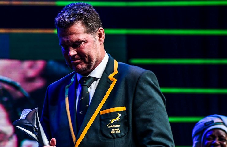 Springboks' Erasmus and Kolisi honored at SA Sports Awards 