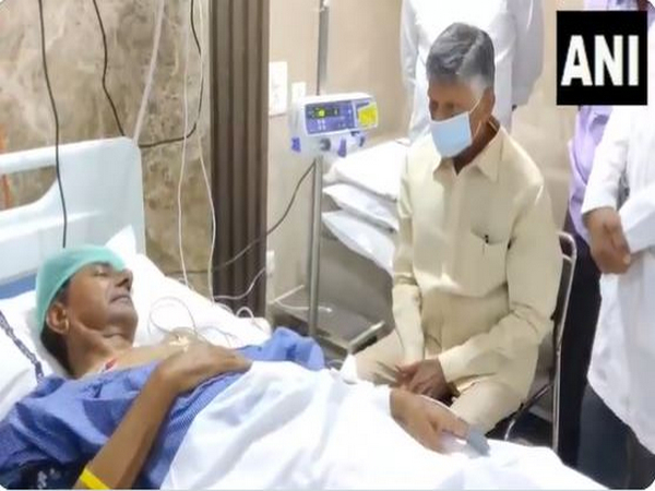 TDP chief N Chandrababu Naidu meets ailing KCR at Hyderabad hospital