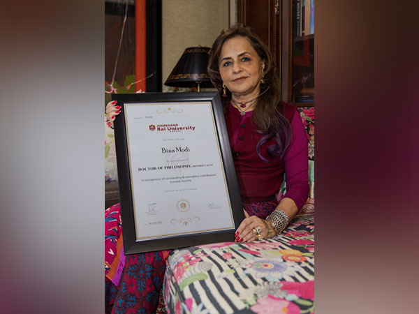 Jharkhand Rai University Confers Honorary Doctorate to Dr Bina Modi