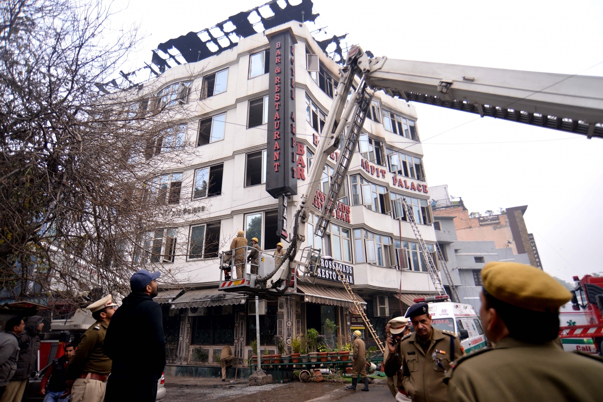 2 men send to two day police custody in links with Delhi hotel fire