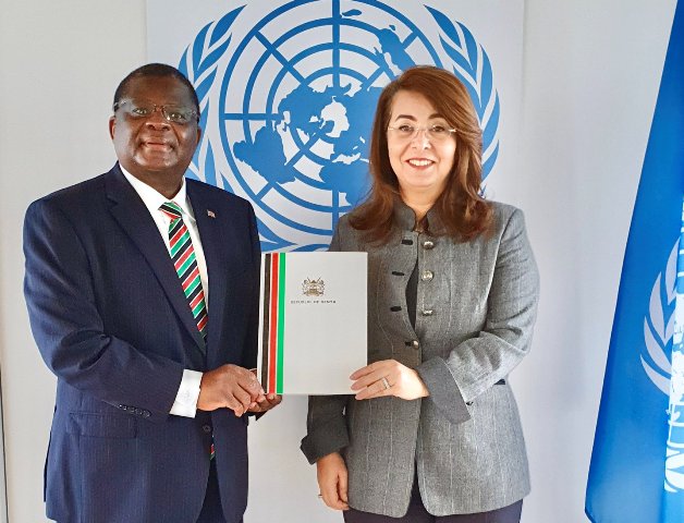 Representative of Kenya presents credentials to head of UN Vienna 