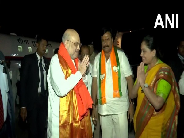 Amit Shah arrives for CISF's Raising Day event in Hyderabad
