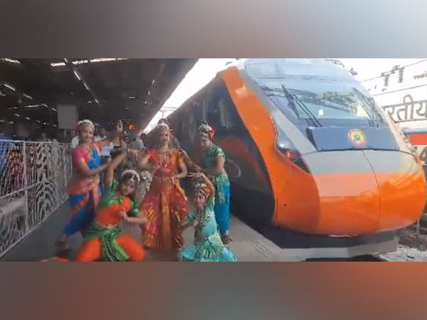 Artists perform classical dance during Vande Bharat trains flag-off ceremony in Visakhapatnam