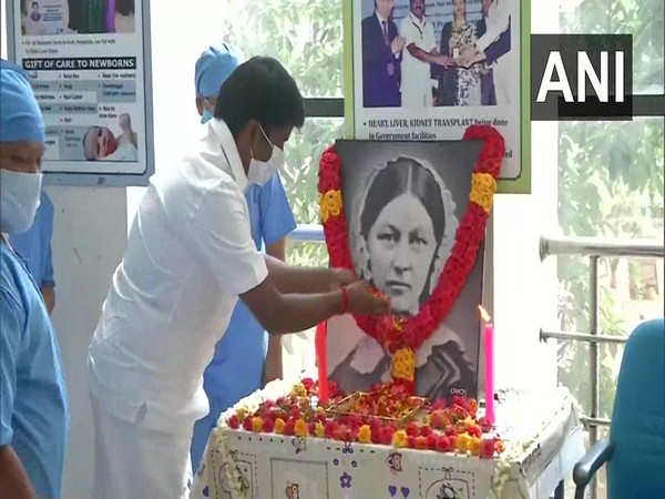 Nurses pay respects to Florence Nightingale in Chennai