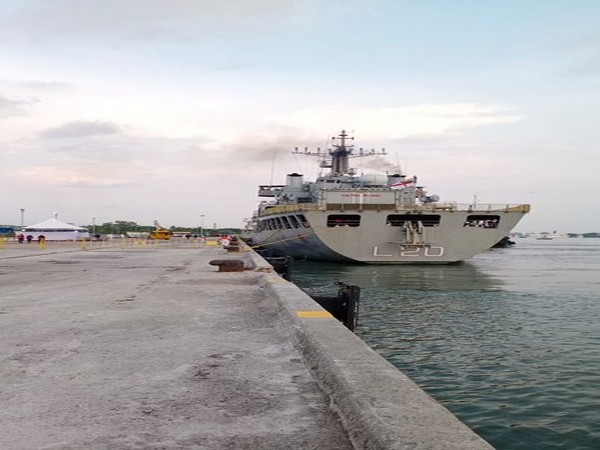 Operation Samudra Setu: INS Magar, carrying 202 Indian nationals, enters Kochi harbour