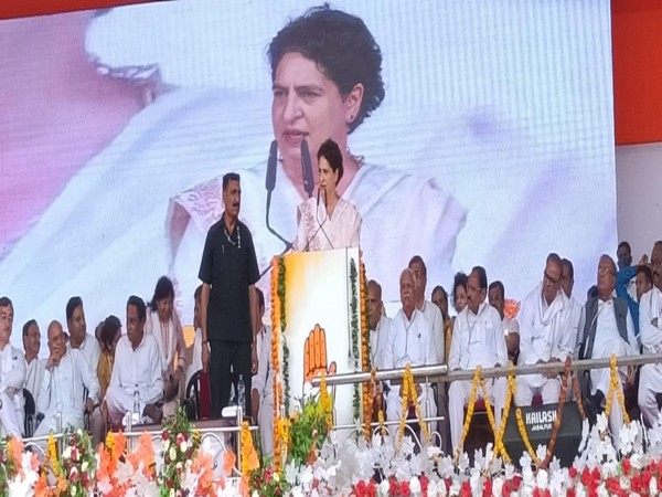 Congress leader Priyanka Gandhi announces 5 guarantees for people of MP during election campaign launch in Jabalpur