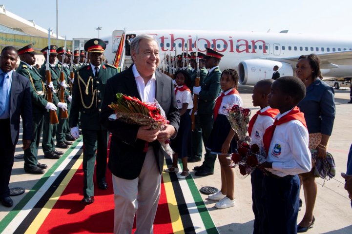 UN would be with Mozambican people in all phases, António Guterres says