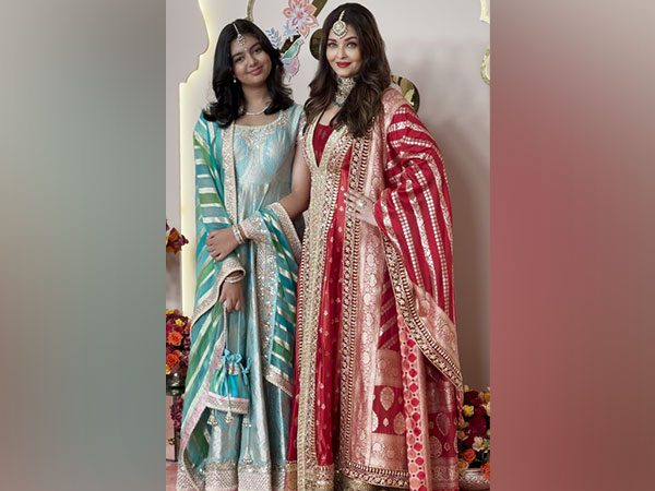 Aishwarya Rai Shines at Anant Ambani and Radhika Merchant's Star-Studded Wedding