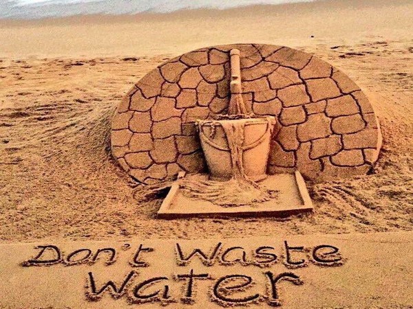 Sudarsan Pattnaik calls for water conservation through sand art