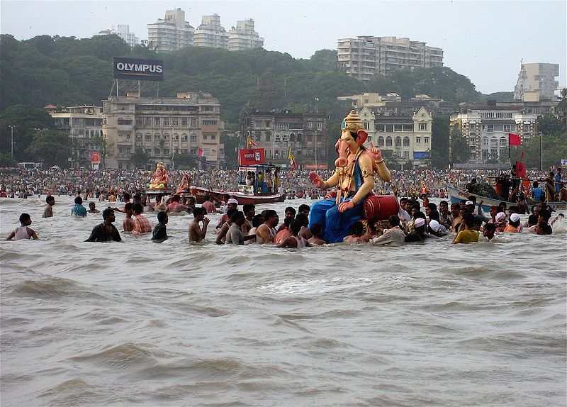 Lord Ganesh gets grand send-off across Maharashtra