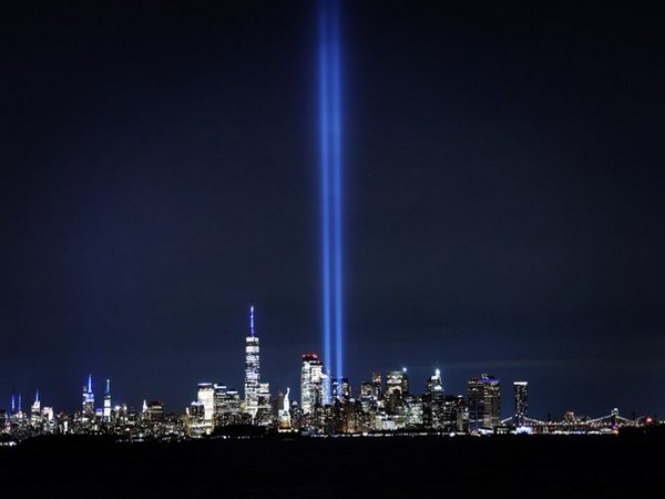 New York shines in blue during 'Tribute in Light' for those killed in 9/11 terror attack