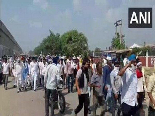 Haryana farmers protest against three agriculture ordinances