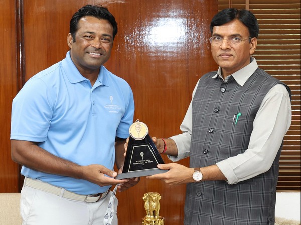 Union Minister Mansukh Mandaviya and Tennis Legend Leander Paes Discuss India's Olympic Aspirations