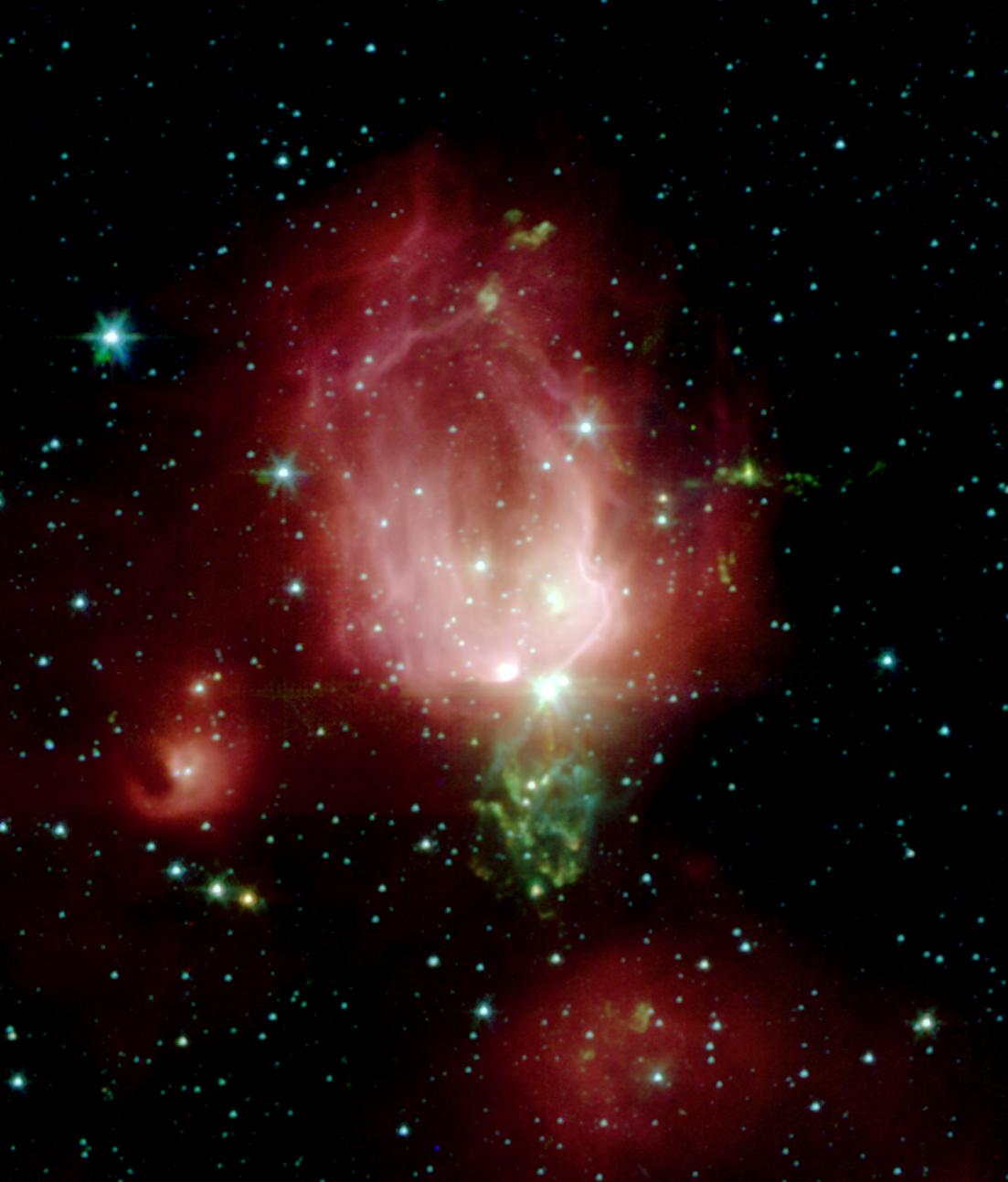 Feast your eyes on this cosmic rose plucked by NASA's Spitzer Space Telescope