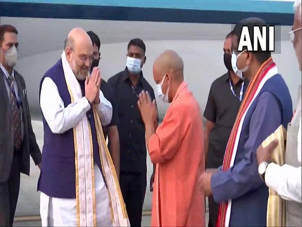 Amit Shah arrives in Varanasi to attend Akhil Bharatiya Rajbhasha Sammelan