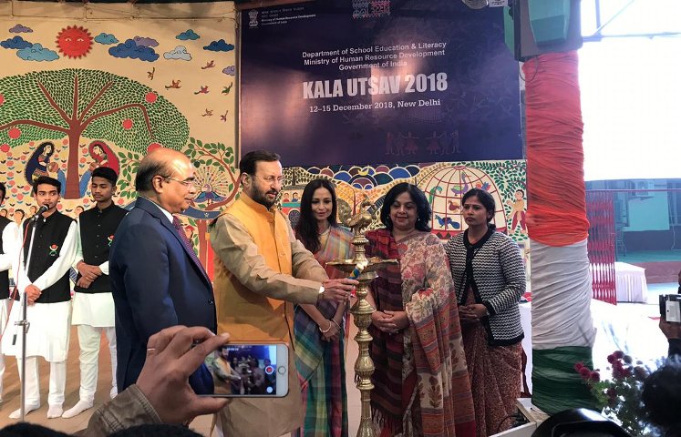 Prakash Javadekar inaugurates Kala Utsav at National Bal Bhavan in New Delhi