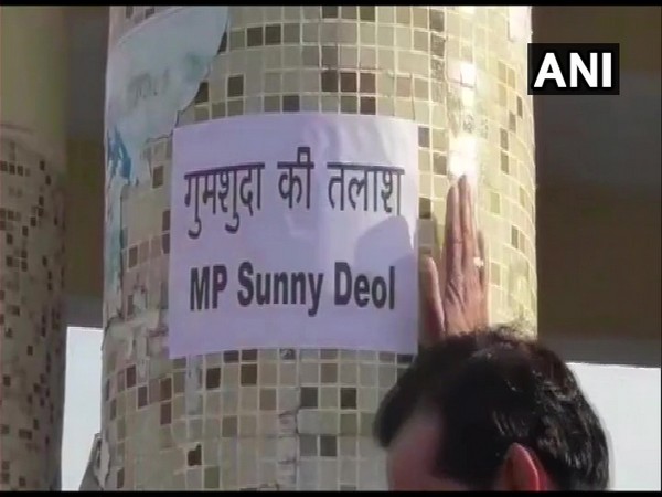 Punjab: 'Missing' posters of BJP MP Sunny Deol seen in Pathankot