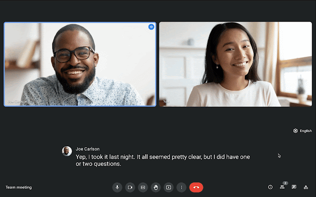 Google Meet live translated captions now generally available to Workspace users