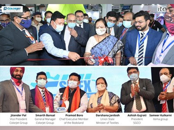 ColorJet's Make in India Digital Textile Printers - Admired and inaugurated by Darshana Jardosh, Union State Minister of Textiles, at SITEX 2022