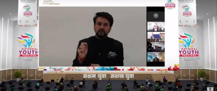Anurag Thakur exhorts youth to make use of skills learnt at National Youth Festival in daily life