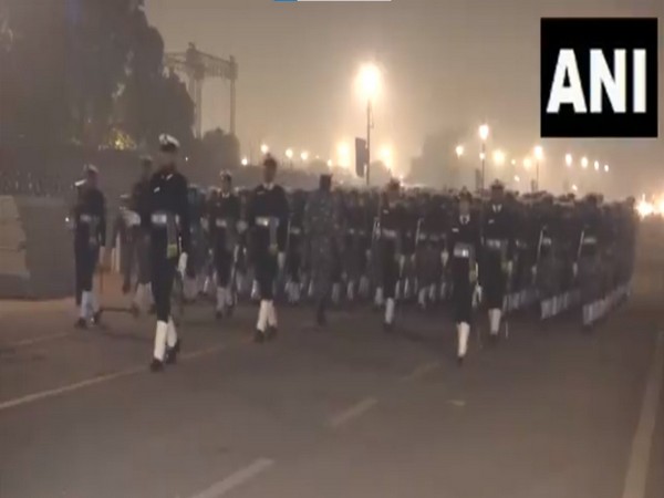 Republic day parade rehearsal underway at Kartavya Path