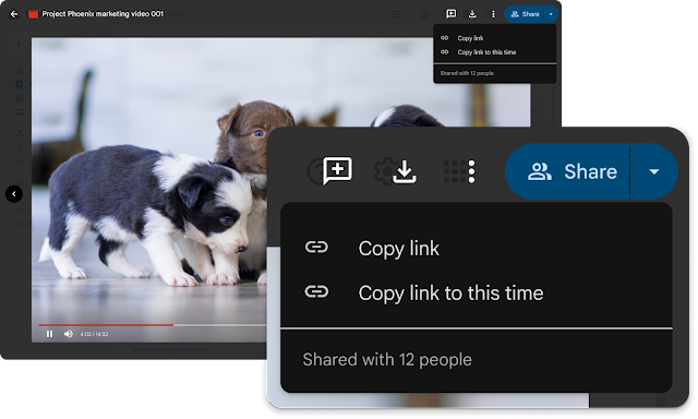New feature lets you share timestamped links to specific parts of Google Drive video