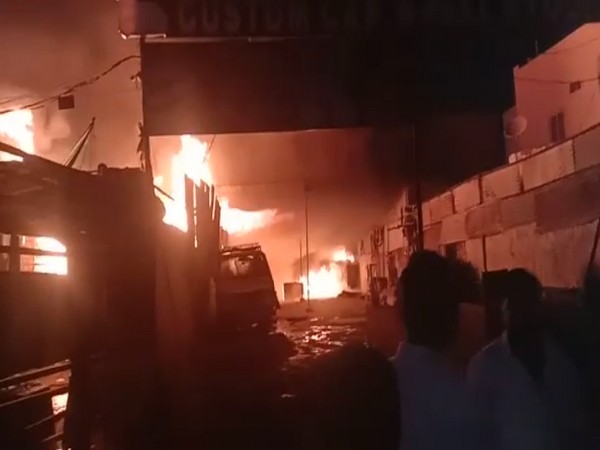 Hyderabad: Massive fire engulfs timber depot at Attapur