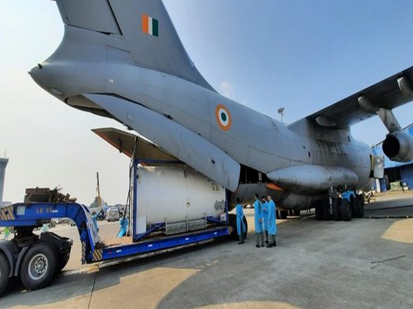IAF airlifts 3 cryogenic oxygen containers from Singapore