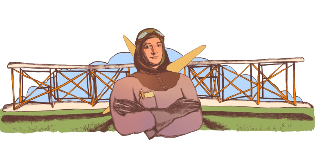 Elena Caragiani-Stoenescu: Google doodle marks 135th Birthday of first woman aviator in Romania