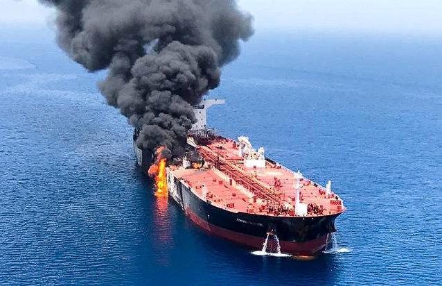 Unexploded device spotted on one of attacked oil tankers -U.S. source