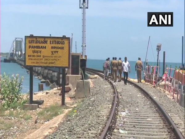 Police visit Pamban Bridge in Rameswarm ahead of Independence Day