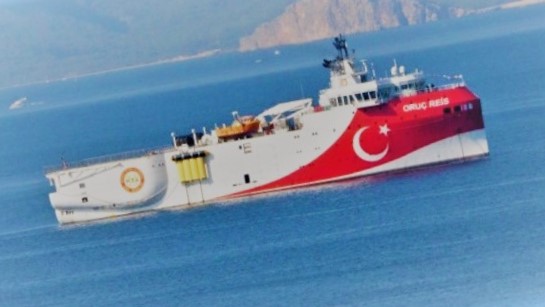 Turkey's Oruc Reis survey vessel back near southern shore, ship tracker shows